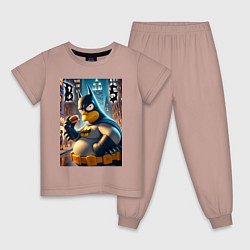 Детская пижама Batsimpson - ai art fantasy