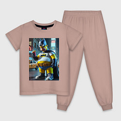 Детская пижама Бэтсимпсон купил в фастфуде картофель фри