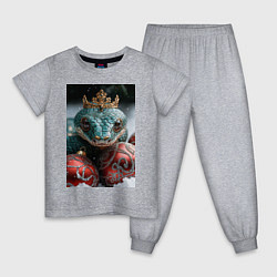 Детская пижама Новогодняя змея королева
