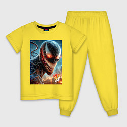 Детская пижама Ужасный Веном - неоновое свечение