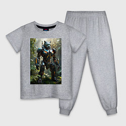 Детская пижама Кибер-пантера вышла на охоту