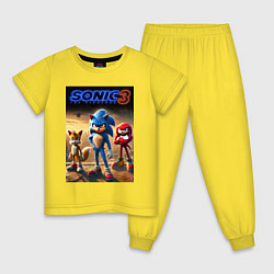 Детская пижама Sonic and his team - movie