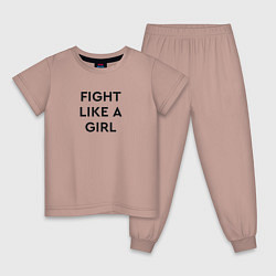Детская пижама Fight like a girl
