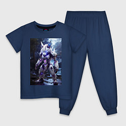 Детская пижама Киборг лиса с неоновой подсветкой