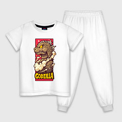 Детская пижама Pink godzilla
