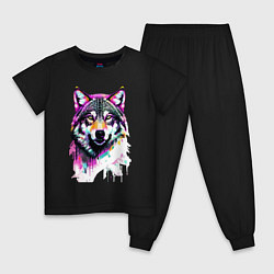 Детская пижама Волчья морда - нейроарт