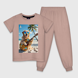 Детская пижама Собака играет на гитаре