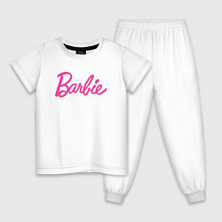 Детская пижама Барби надпись