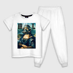 Детская пижама Мона Лиза - стимпанк нейроарт