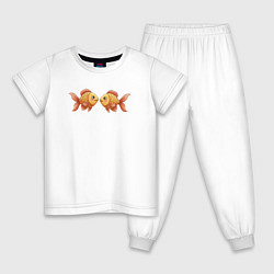 Детская пижама Милые золотые рыбки