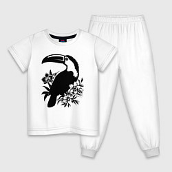 Детская пижама Тукан и цветы