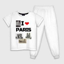 Детская пижама I love Paris