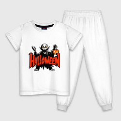 Детская пижама Вампир с надписью halloween