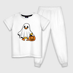 Детская пижама Утенок в костюме приведения - Хэллоуин