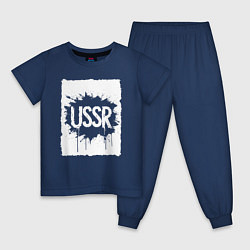 Детская пижама СССР в стиле граффити