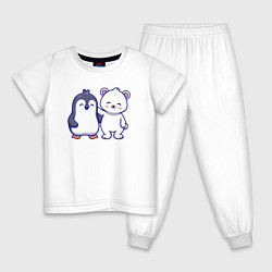 Детская пижама Пингвин и белый медведь