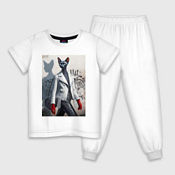 Детская пижама Cat girl Cornish Rex - ai art fantasy