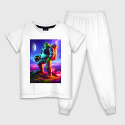 Детская пижама Космонавт Шрек на похожей планете