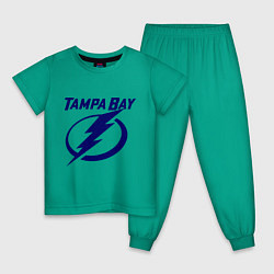 Пижама хлопковая детская HC Tampa Bay, цвет: зеленый