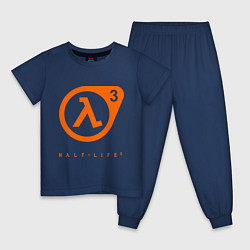 Пижама хлопковая детская Half-Life 3, цвет: тёмно-синий