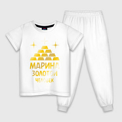 Детская пижама Марина - золотой человек (gold)