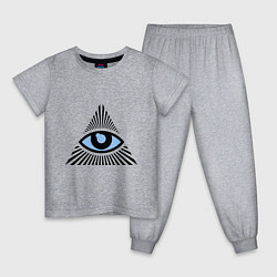Детская пижама Всевидящее око (глаз в треугольнике)