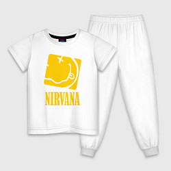 Пижама хлопковая детская Nirvana Cube, цвет: белый