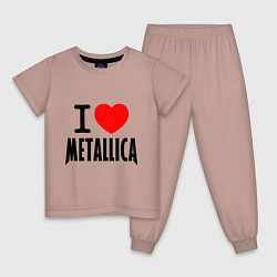 Детская пижама I love Metallica