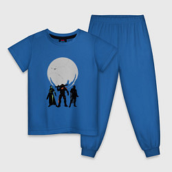 Пижама хлопковая детская Destiny Guardians, цвет: синий