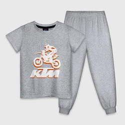 Детская пижама KTM белый