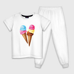 Детская пижама Мороженое