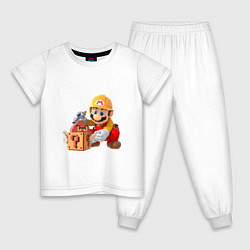 Детская пижама Super Mario: Builder