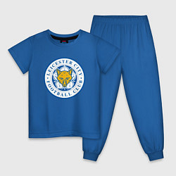 Пижама хлопковая детская Leicester City FC цвета синий — фото 1