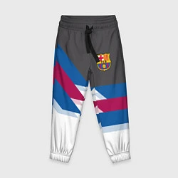 Брюки детские Barcelona FC: White style, цвет: 3D-принт