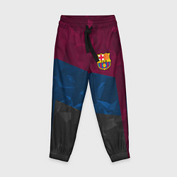 Брюки детские FC Barcelona: Dark polygons, цвет: 3D-принт