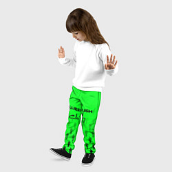 Брюки детские Billie Eilish: Green Autograph, цвет: 3D-принт — фото 2
