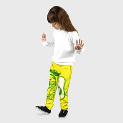 Брюки детские Веган Авокадо, цвет: 3D-принт — фото 2