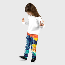 Брюки детские Eminem и Juice WRLD, цвет: 3D-принт — фото 2