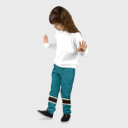 Брюки детские Сан-Хосе Шаркс Форма 2, цвет: 3D-принт — фото 2