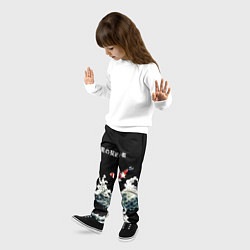 Брюки детские Японский Стиль Карп Кои, цвет: 3D-принт — фото 2