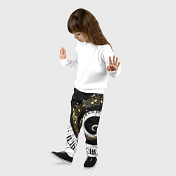 Брюки детские МУЗЫКАЛЬНЫЙ УЗОР, цвет: 3D-принт — фото 2