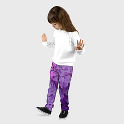 Брюки детские Фиолетовый китай, цвет: 3D-принт — фото 2