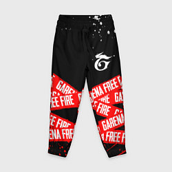 Брюки детские GARENA FREE FIRE RED OFF LINE STYLE, цвет: 3D-принт
