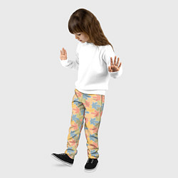 Брюки детские Лисья в фоне, цвет: 3D-принт — фото 2