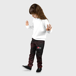 Брюки детские AUDI RS RED SPORT, цвет: 3D-принт — фото 2