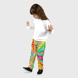 Брюки детские Геометрический паттерн Retro, цвет: 3D-принт — фото 2