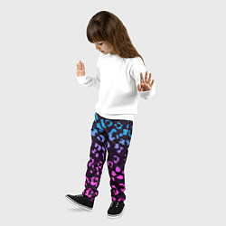 Брюки детские Леопардовый градиент, цвет: 3D-принт — фото 2