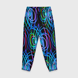 Детские брюки Неоновые завитки