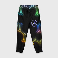 Брюки детские Mercedes - neon pattern, цвет: 3D-принт