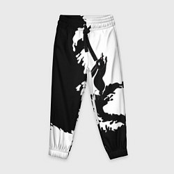 Брюки детские Символ 2023 года зайка, цвет: 3D-принт